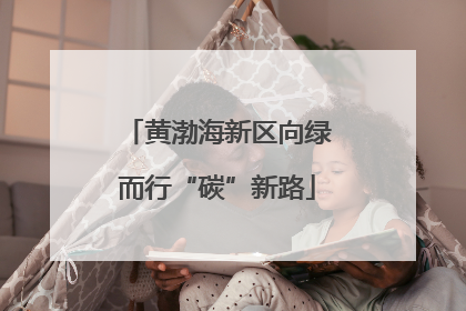 黄渤海新区向绿而行“碳”新路