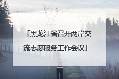 黑龙江省召开两岸交流志愿服务工作会议