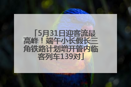 5月31日迎客流最高峰！端午小长假长三角铁路计划增开管内临客列车139对